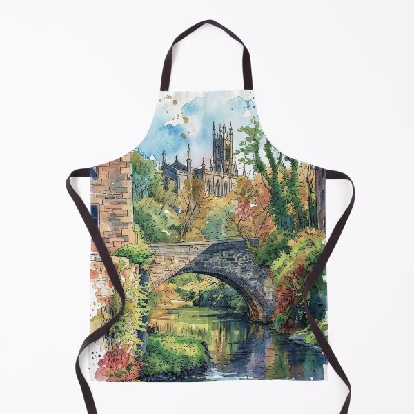 Item preview, Deans Brae Bridge, Scotland Watercolour Painting designed and sold by davidelder.
