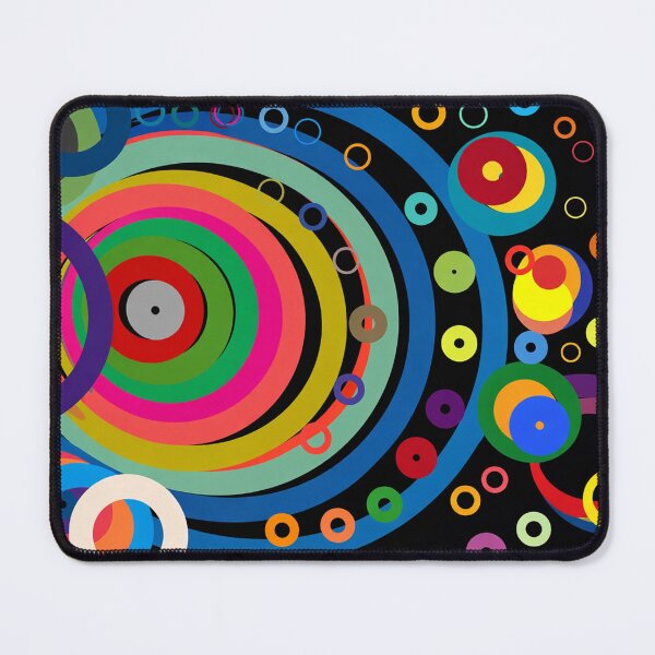 Item preview, "Colorful Abstract Circles – Geometric Modern Art" designed and sold by Dogandesighn.