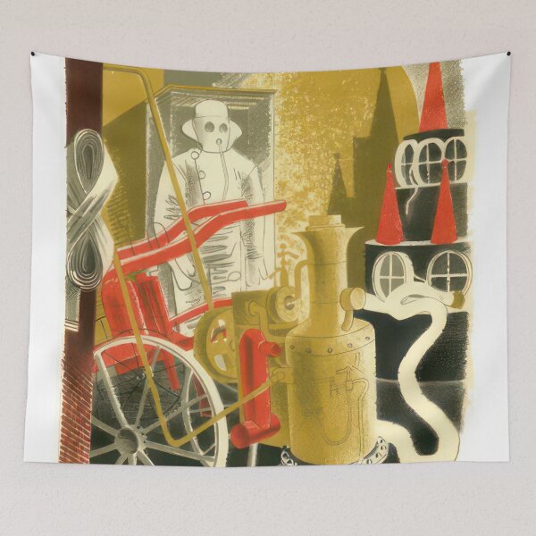 Item preview, Fire Engineer - Magic Realism  - Eric Ravilious  designed and sold by nebelimr.