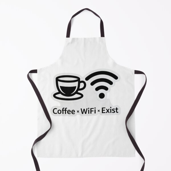 Item preview, Coffee WiFi Exist Funny Remote Work Sticker Minimal Work From Home Humor designed and sold by ZYNORAworld.