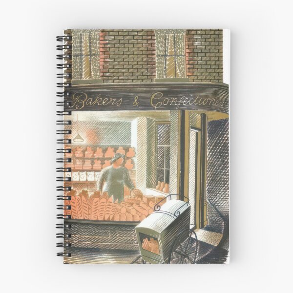 Artikelvorschau, Hauptstraße. Bäcker und Konditor – Eric Ravilious entworfen und verkauft von nebelimr.