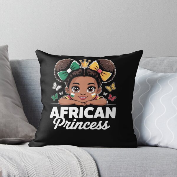 Item preview, African Princess Girl Nigeria and Zimbabwe Flag Mix Heritage Cute African designed and sold by BHMARTS.