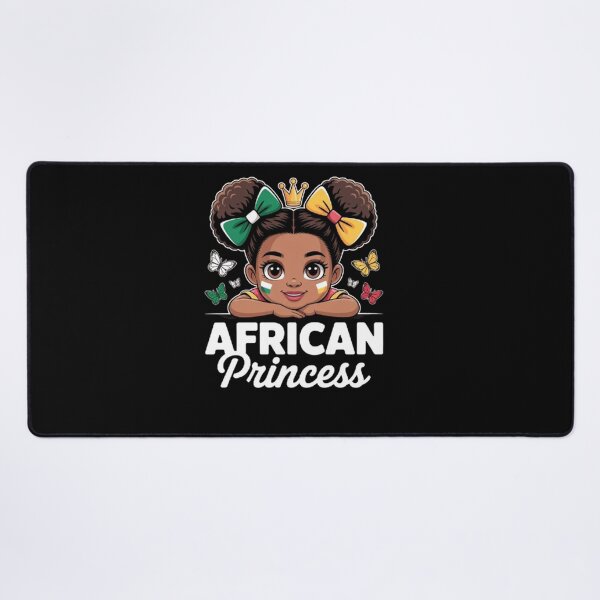 Item preview, African Princess Girl Nigeria and Zimbabwe Flag Mix Heritage Cute African designed and sold by BHMARTS.
