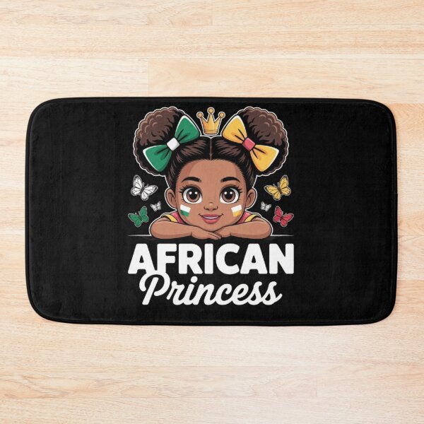 Item preview, African Princess Girl Nigeria and Zimbabwe Flag Mix Heritage Cute African designed and sold by BHMARTS.
