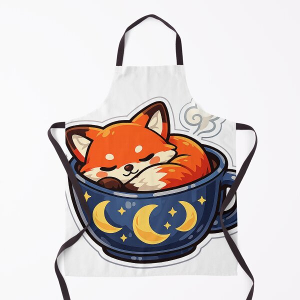Item preview, Sleepy Fox with Coffee designed and sold by Iail Ioa.