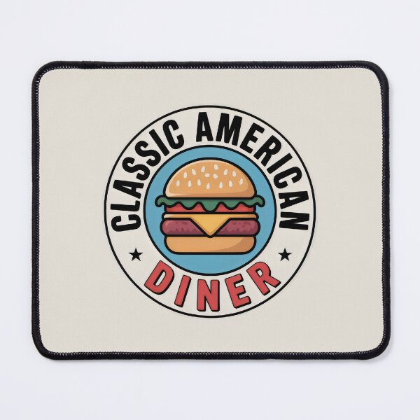 Item preview, Classic American Diner Foodie Retro Logo designed and sold by SplashTastic.