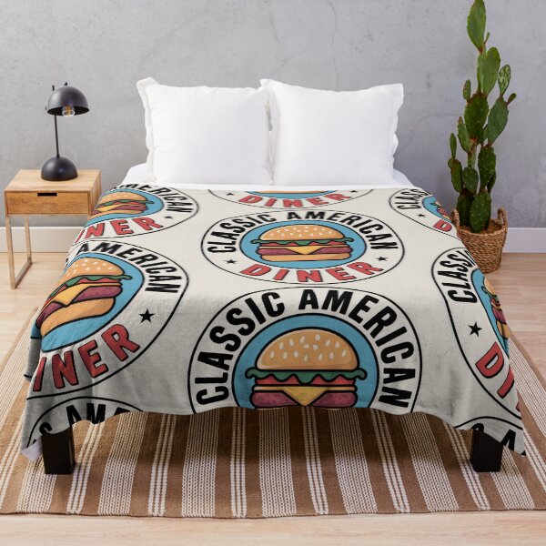 Item preview, Classic American Diner Foodie Retro Logo designed and sold by SplashTastic.