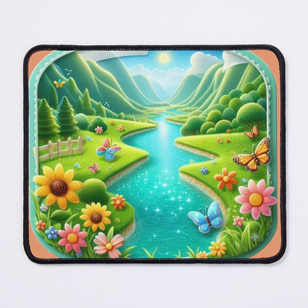 Item preview, Soča Valley Emerald River – Cute 3D Nature Label with Slovenia Flag designed and sold by PaintMeWorld.