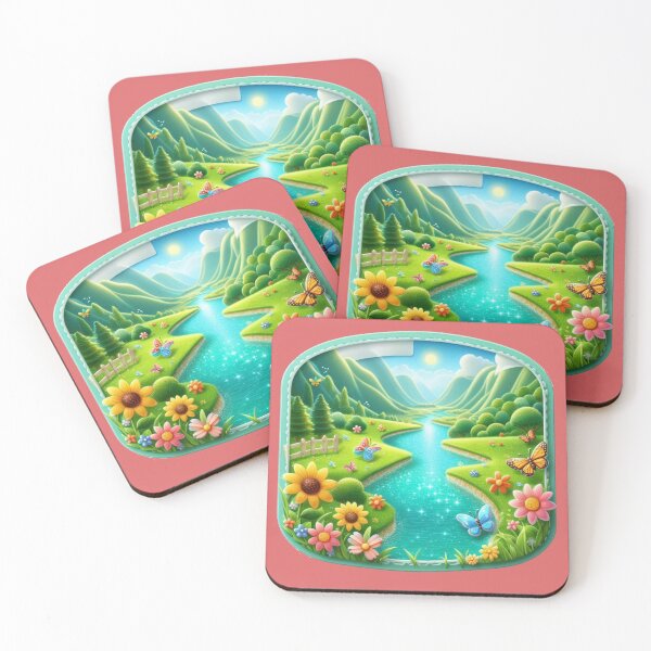 Item preview,  Soča Valley Emerald River – Cute 3D Nature Label with Slovenia Flag   designed and sold by PaintMeWorld.