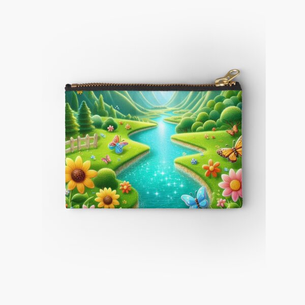 Item preview,  Soča Valley Emerald River – Cute 3D Nature Label with Slovenia Flag   designed and sold by PaintMeWorld.