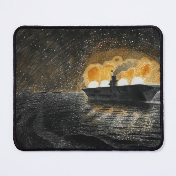 Item preview, HMS Ark Royal in Action - 1940 - Eric Ravilious designed and sold by nebelimr.