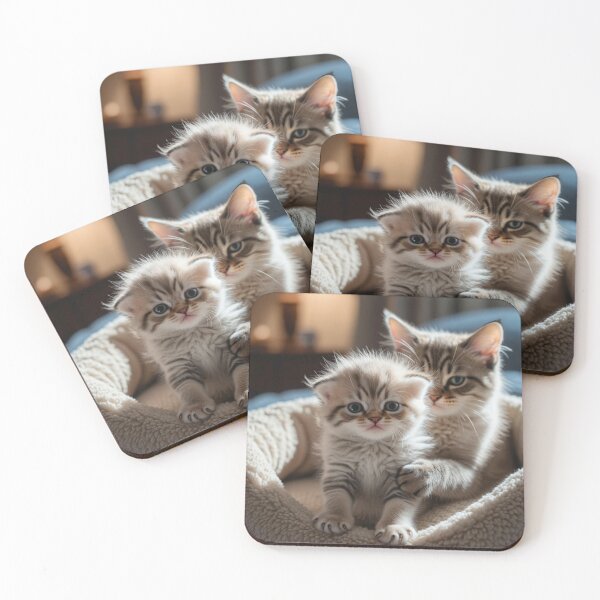 Item preview, Cute Mother Cat and Kitten Cozy Nap Time designed and sold by Jaani-T.