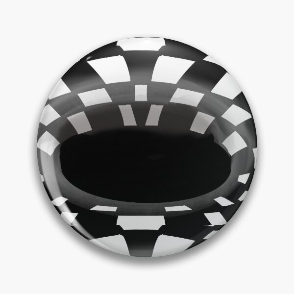 Item preview, 3D Optical Illusion Vortex Rug – Black and White Checkered Bottomless Hole in the floor effect for Living Room & Gamer Decor designed and sold by Artonmytee.