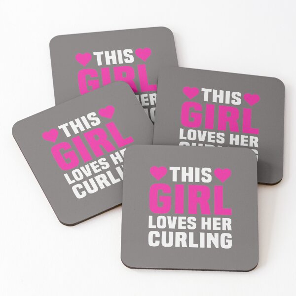 Item preview, This Girl Loves Her Curling, Curling Sport Curling Stone Girls Funny Gifts for Fan Shirt designed and sold by MalwasBasket.