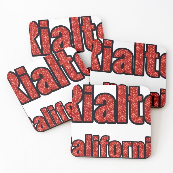 Item preview, Rialto California City Name With Red Rhinestone designed and sold by TheIconSmith.