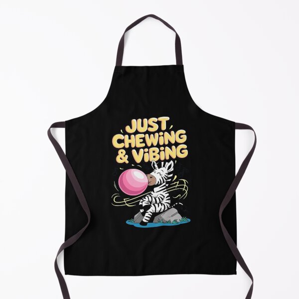 Item preview, Bubblegum Zebra Just Chewing Vibing designed and sold by joyouartArt.