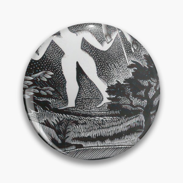 Item preview, May, woodcut of the Long Man of Wilmington - 1925  - Eric Ravilious  designed and sold by nebelimr.