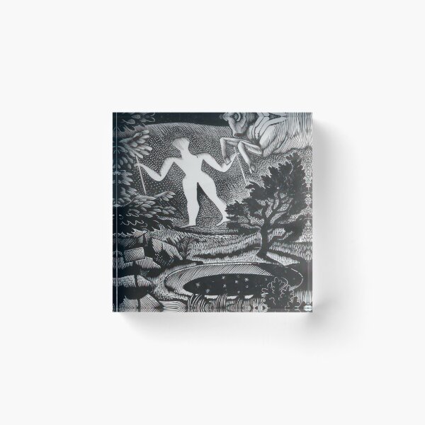 Item preview, May, woodcut of the Long Man of Wilmington - 1925  - Eric Ravilious  designed and sold by nebelimr.