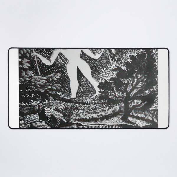 Item preview, May, woodcut of the Long Man of Wilmington - 1925 - Eric Ravilious designed and sold by nebelimr.