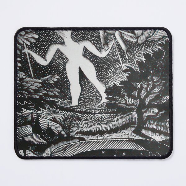 Item preview, May, woodcut of the Long Man of Wilmington - 1925  - Eric Ravilious  designed and sold by nebelimr.