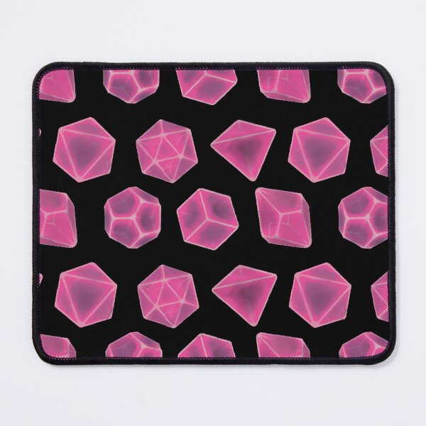 Item preview, Pink Polyhedral Dice Set - Dreamlike TTRPG Illustration designed and sold by hauntedlio.