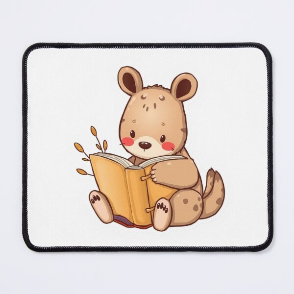 Item preview, Cute Animal Sticker – Book Lover Cozy Art designed and sold by Femwealth.