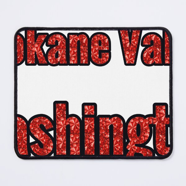 Item preview, Spokane Valley Washington City Name With Red Rhinestone designed and sold by TheIconSmith.