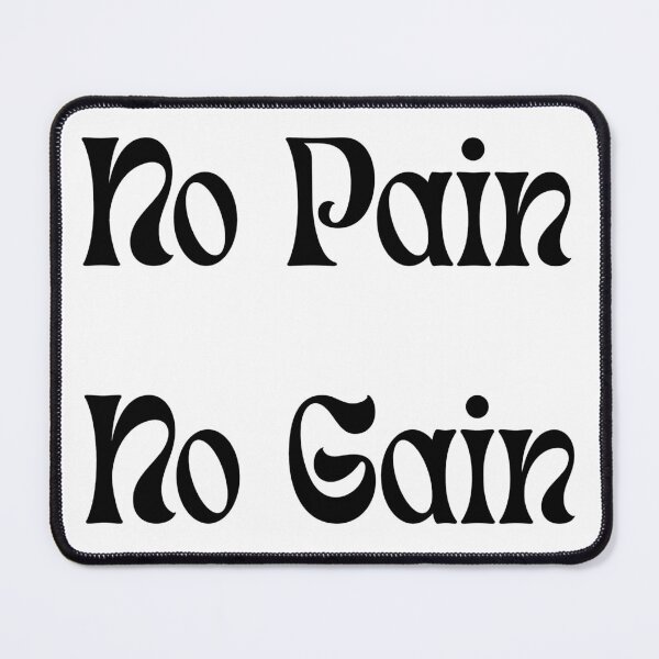 Item preview, No Pain No Gain - Minimalist Typography designed and sold by WortStudio.