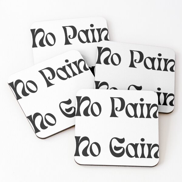 Item preview, No Pain No Gain - Minimalist Typography designed and sold by WortStudio.