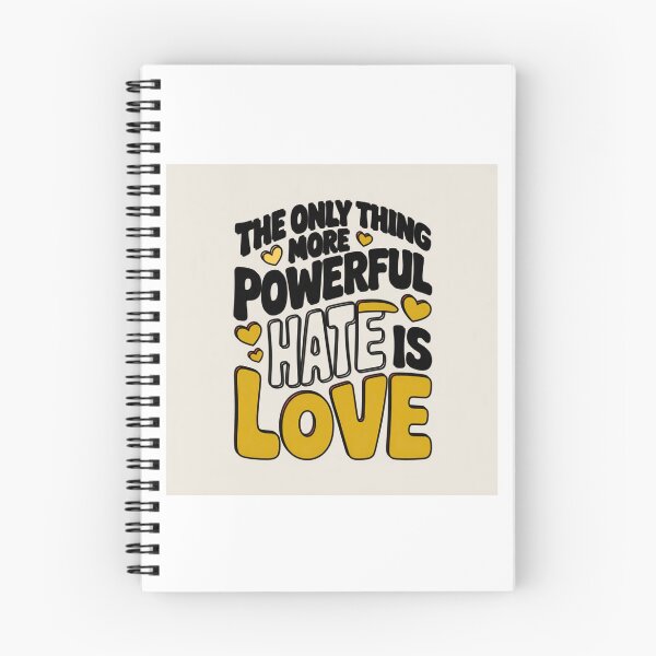 Item preview, the only thing more powerful than hate is love stiker  designed and sold by Fouziaart08.