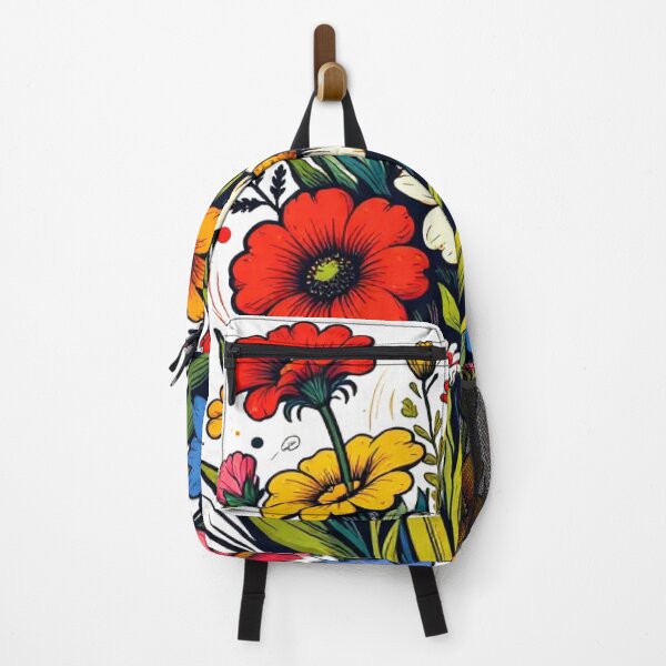 Item preview, Colorful Wildflower Bouquet – Expressive Floral Illustration designed and sold by myforestfog.