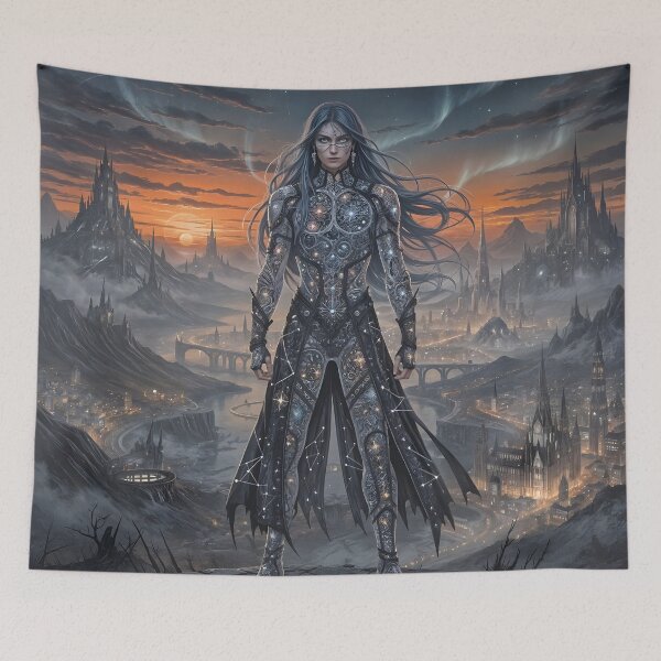 Item preview, Harmony of steel and space in a Gothic landscape designed and sold by KunstGeist.