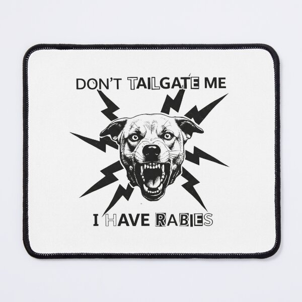 Item preview, Dont Tailgate Me I Have Rabies Fierce Dog Lightning Emblem designed and sold by SkeletonsDanger.