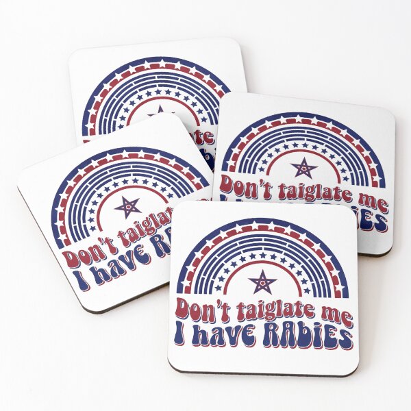 Item preview, Dont Tailgate Me I Have Rabies Patriotic Star Banner Badge designed and sold by SkeletonsDanger.