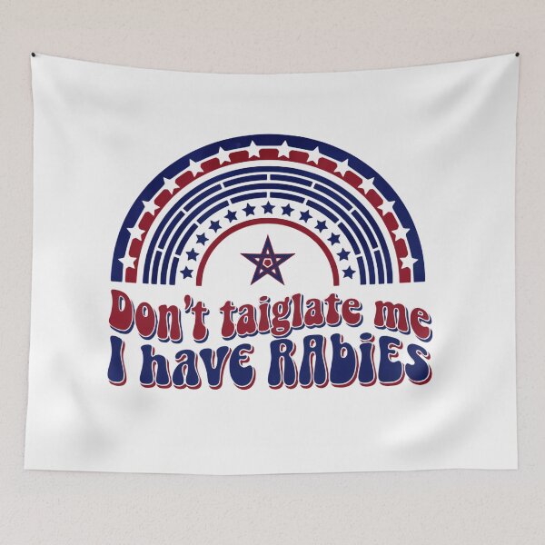 Item preview, Dont Tailgate Me I Have Rabies Patriotic Star Banner Badge designed and sold by SkeletonsDanger.
