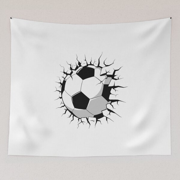 Item preview, Soccer Ball Cracking Through Wall designed and sold by jkrphoto.