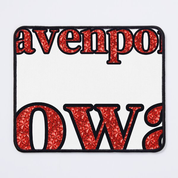 Item preview, Davenport Iowa City Name With Red Rhinestone designed and sold by TheIconSmith.