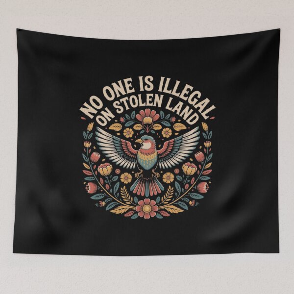 Item preview, No One Is Illegal On Stolen Land  designed and sold by leflereva.