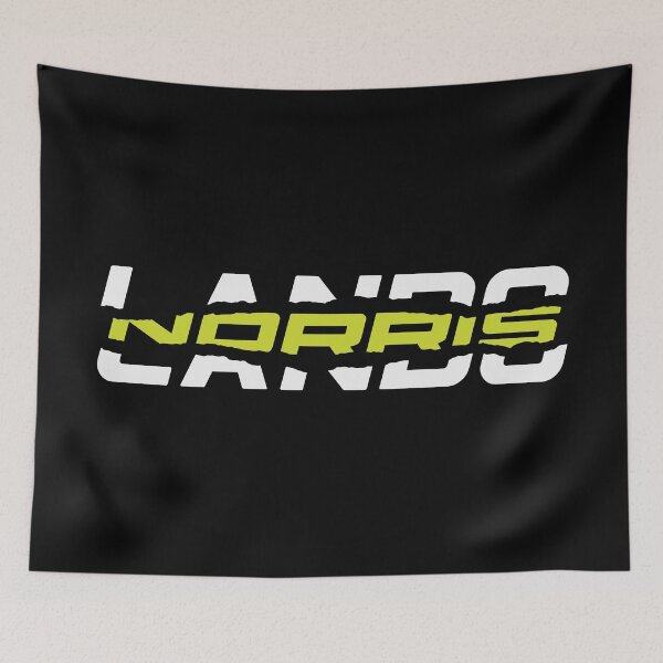 Item preview, Lando Norris McLaren Formula 1 Ripped Text Design White designed and sold by Novaque.