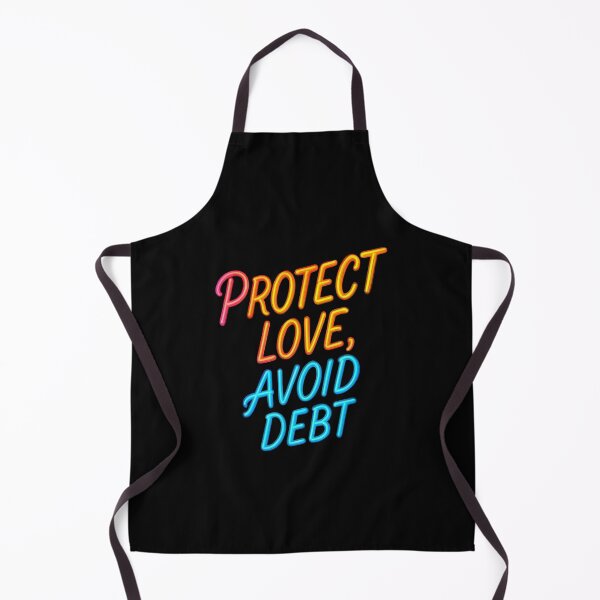 Item preview, Protect Love Avoid Debt – Smart Money Motivation Typography designed and sold by Adappai.