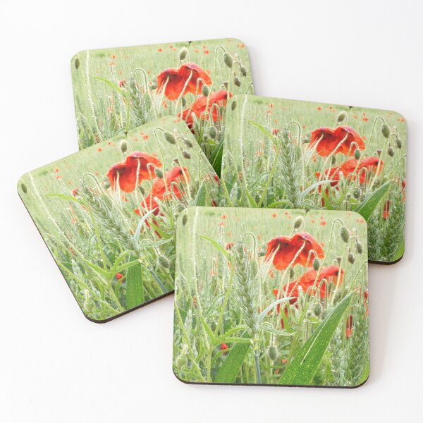 Item preview, A field of poppies in the rain designed and sold by nikawanders.