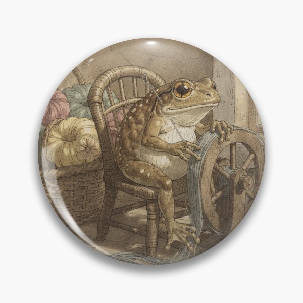 Artikelvorschau, Froschspinnwolle – Cottagecore-Faserkunst entworfen und verkauft von PictorialWhimsy.