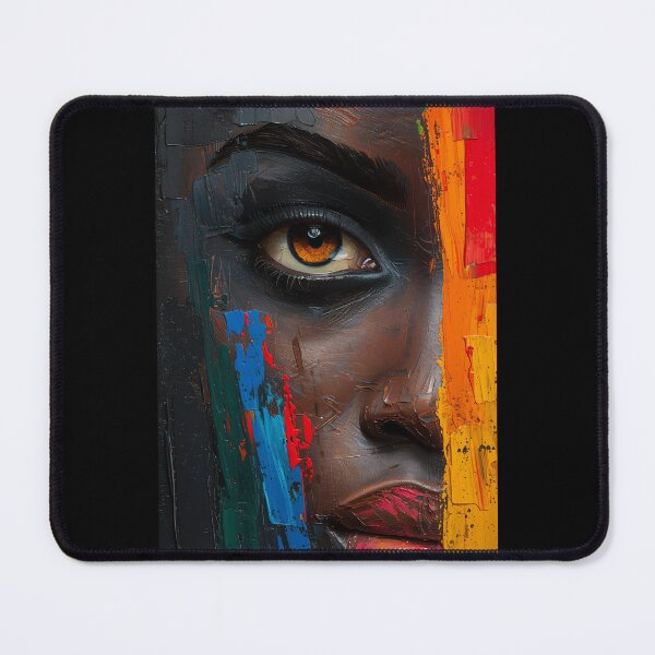 Item preview, Intense Afro Eye - Pictorial Art with Thick Texture and Contrasting Colors designed and sold by Hipatye26.