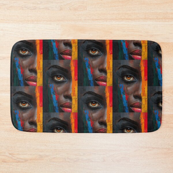 Item preview, Intense Afro Eye - Pictorial Art with Thick Texture and Contrasting Colors designed and sold by Hipatye26.