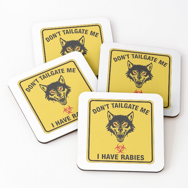 Item preview, Dont Tailgate Me I Have Rabies Cute Bear With Bow Sweet Warning designed and sold by SkeletonsDanger.