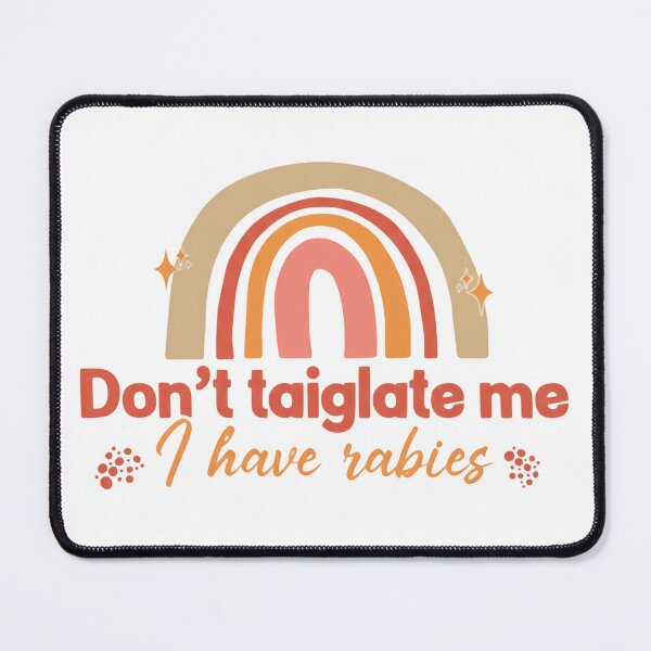 Item preview, Dont Tailgate Me I Have Rabies Retro Rainbow Cheerful Road Quote designed and sold by SkeletonsDanger.