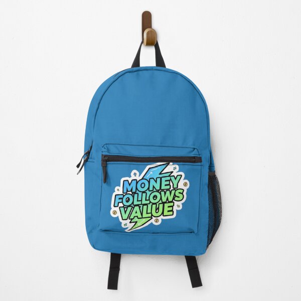 Item preview, Money Follows Value Motivational Lightning Sticker designed and sold by Scro-Ciob-Shop.