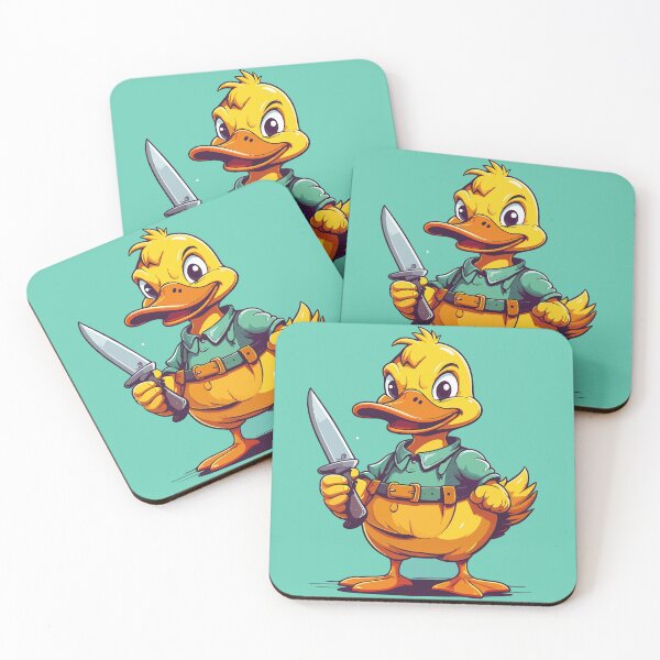 Item preview, Funny Cartoon Duck Character – Chaotic Humor Illustration designed and sold by sorryNOTsorry.brand.