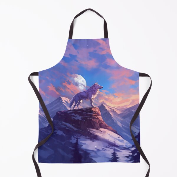 Item preview, Majestic Wolf Above Mountain Peaks designed and sold by Christian Weiss.