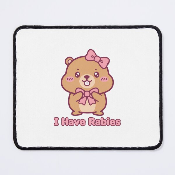 Item preview, Dont Tailgate Me I Have Rabies Cute Bear With Bow Sweet Warning designed and sold by SkeletonsDanger.